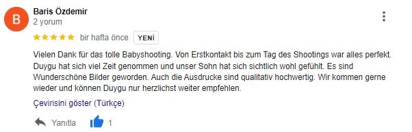 google Bewertung Kunden